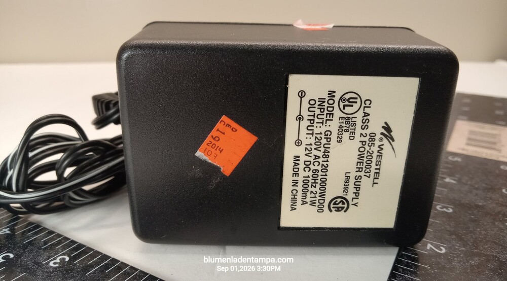 Westell Power Supply 085-200037 Model GPU481201000WD00 12V 1000mA